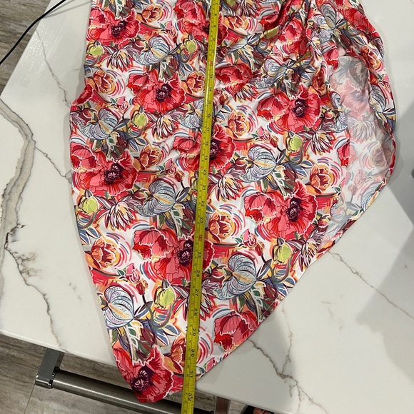 Ruched Floral Midi Skirt - Picture 9 of 16